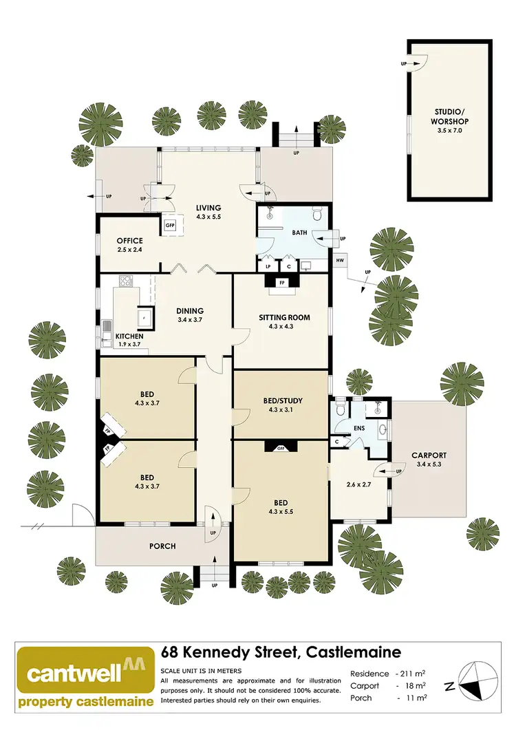 Floorplan of Homely house listing, 68 Kennedy Street, Castlemaine VIC 3450