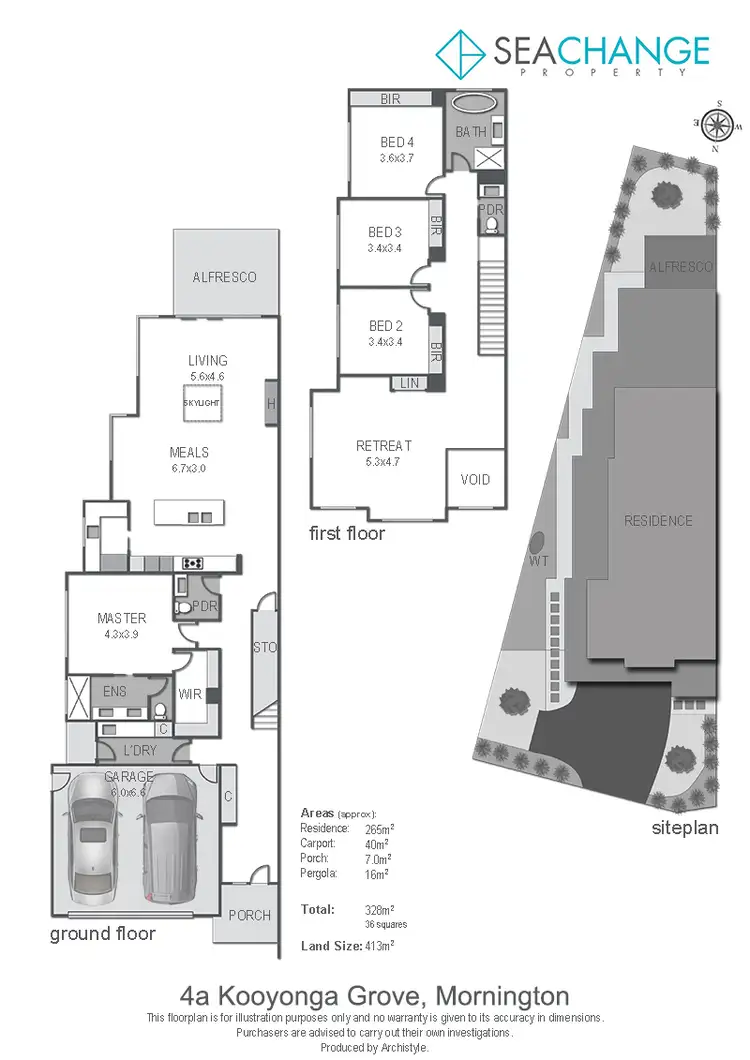 Floorplan of Homely house listing, 4a Kooyonga Grove, Mornington VIC 3931
