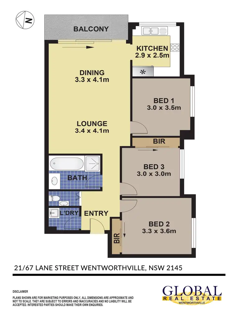 Floorplan of Homely unit listing, 21/67-73 Lane St, Wentworthville NSW 2145