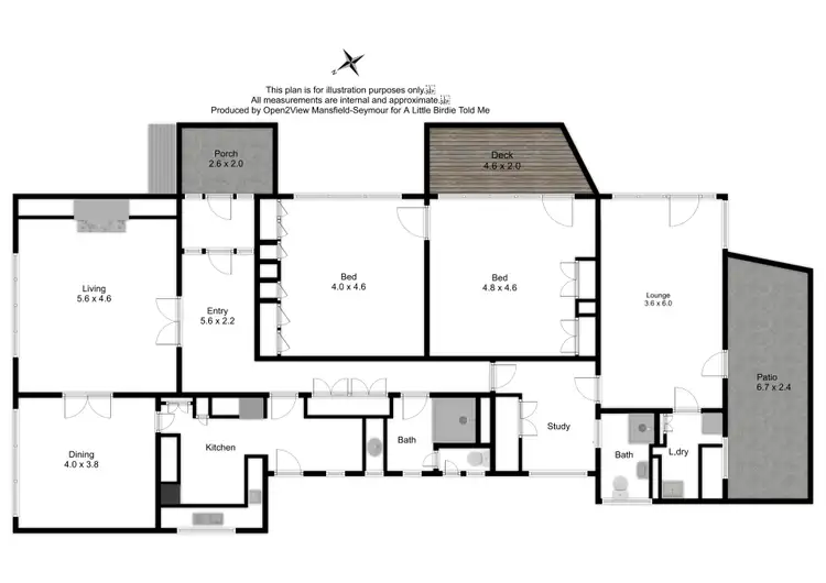 Floorplan of Homely house listing, 30 STEWART STREET, Seymour VIC 3660