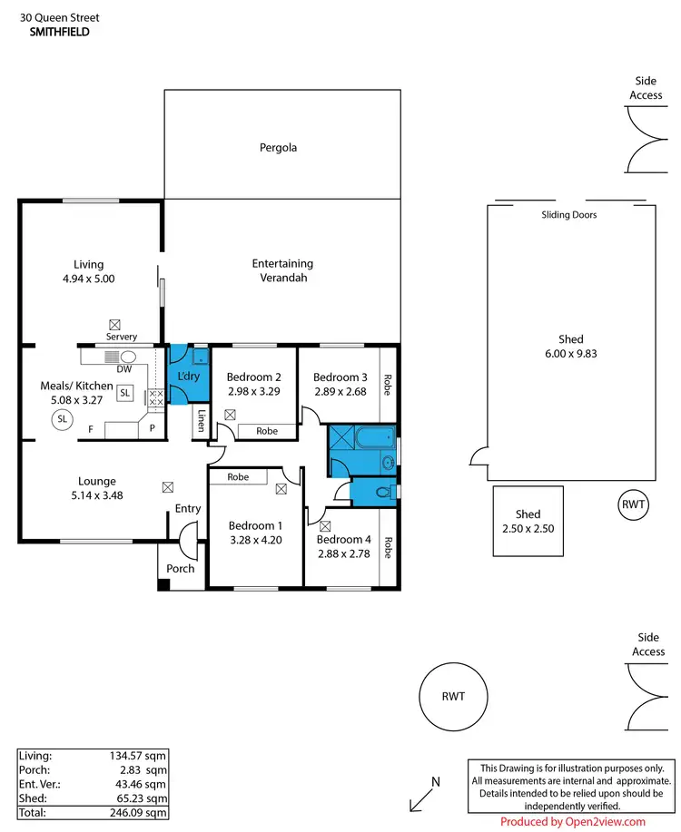 Floorplan of Homely house listing, 30 QUEEN STREET, Smithfield SA 5114