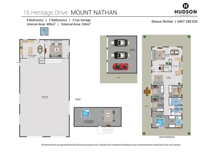Floorplan of Homely rural property listing, 16 Heritage Drive, Mount Nathan QLD 4211