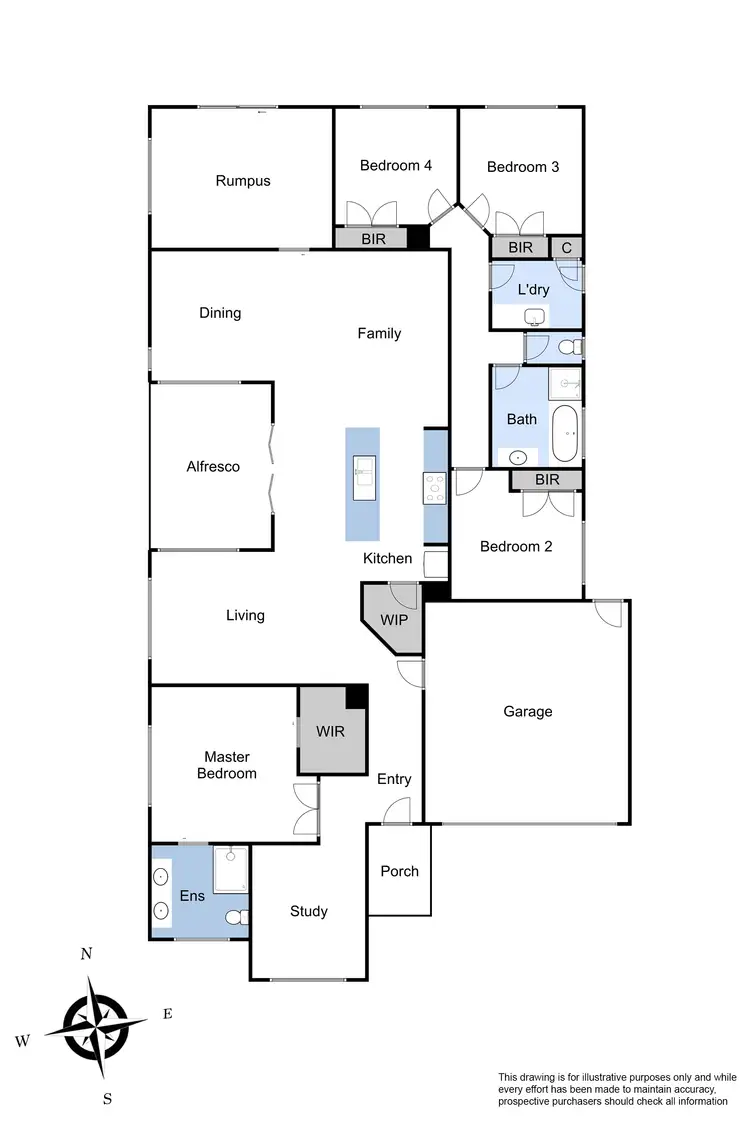 Floorplan of Homely house listing, 1 Bitalli Place, Sandhurst VIC 3977