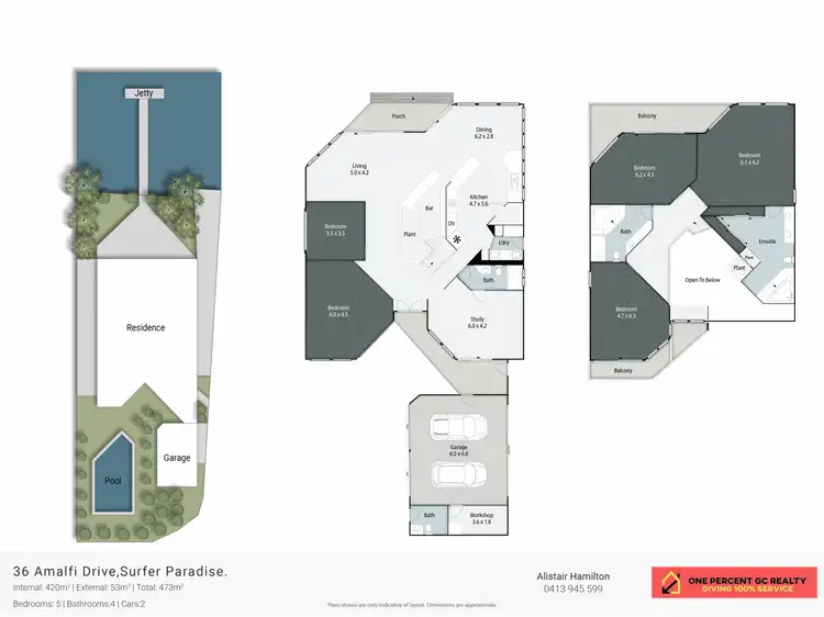 Floorplan of Homely house listing, 36 Amalfi Drive, Isle Of Capri QLD 4217
