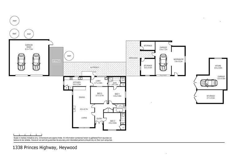 Floorplan of Homely house listing, 1338 Princes Highway, Heywood VIC 3304