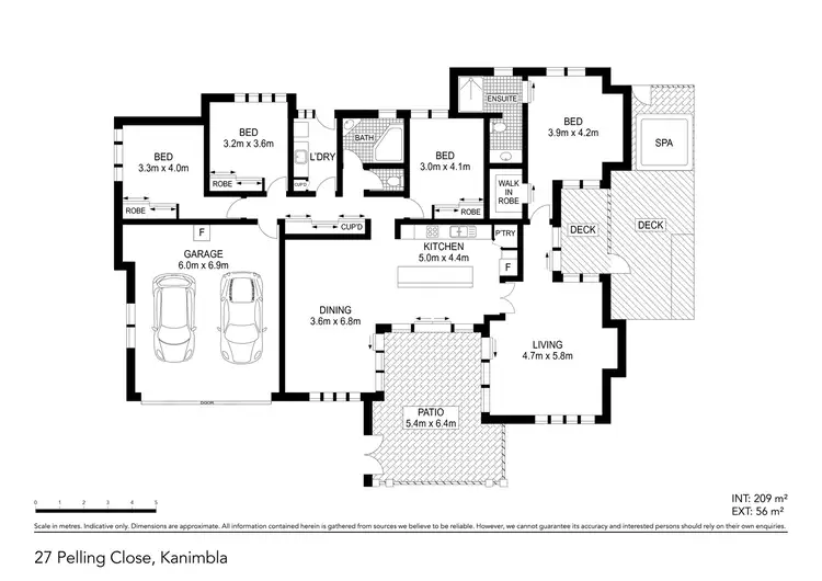 Floorplan of Homely house listing, 27 Pelling Close, Kanimbla QLD 4870