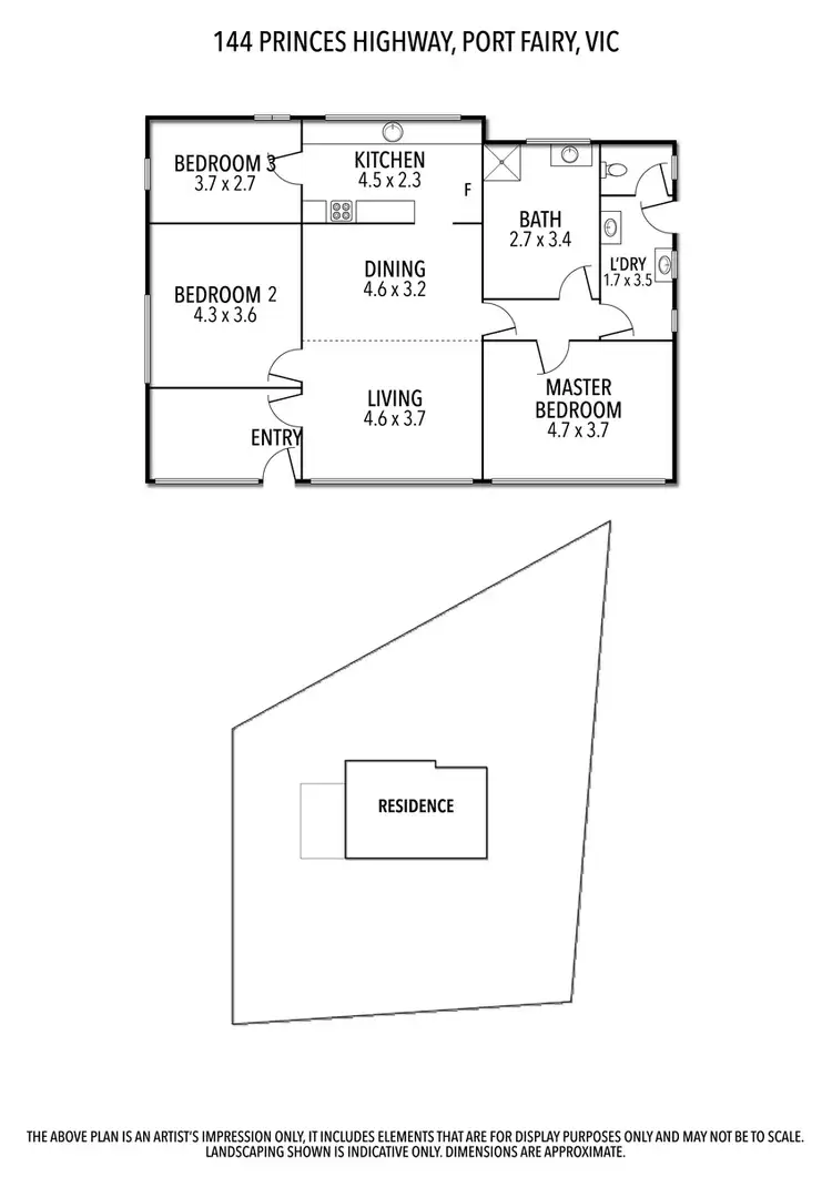 Floorplan of Homely house listing, 144 Princes Highway, Port Fairy VIC 3284
