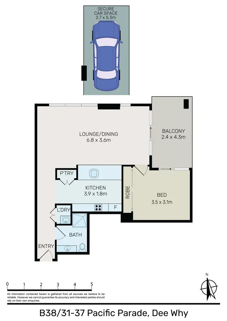 Floorplan of Homely apartment listing, 38/31-37 Pacific Parade, Dee Why NSW 2099