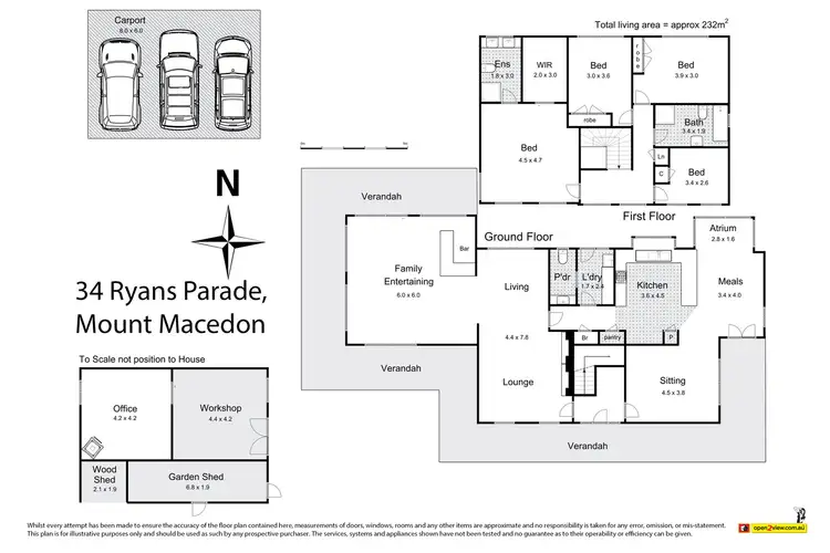 Floorplan of Homely house listing, 34 Ryans Parade, Mount Macedon VIC 3441