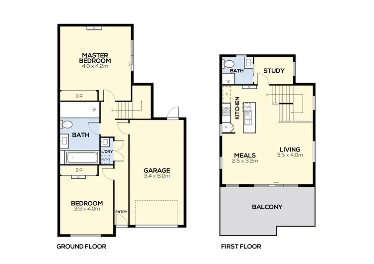 Floorplan of Homely townhouse listing, 70 Farview Street, Glenroy VIC 3046