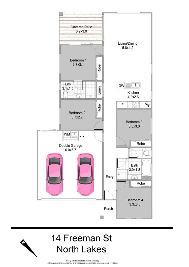 Floorplan of Homely house listing, 14 FREEMAN STREET, North Lakes QLD 4509