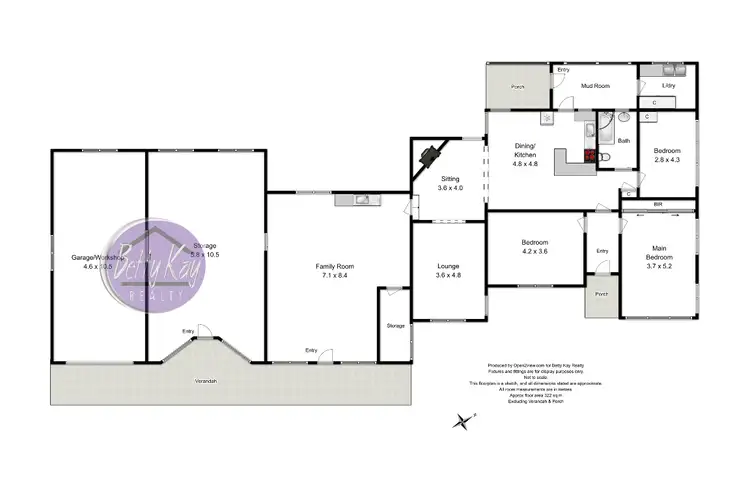 Floorplan of Homely house listing, 1400 South Road, Lileah TAS 7330
