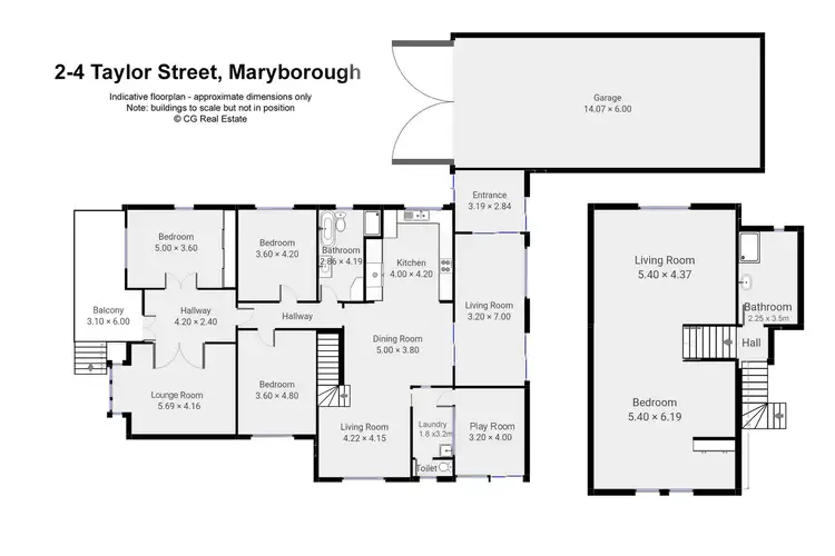 Floorplan of Homely house listing, 2-4 Taylor Street, Maryborough VIC 3465