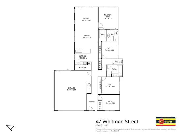 Floorplan of Homely house listing, 47 Whitman Street, Westbrook QLD 4350