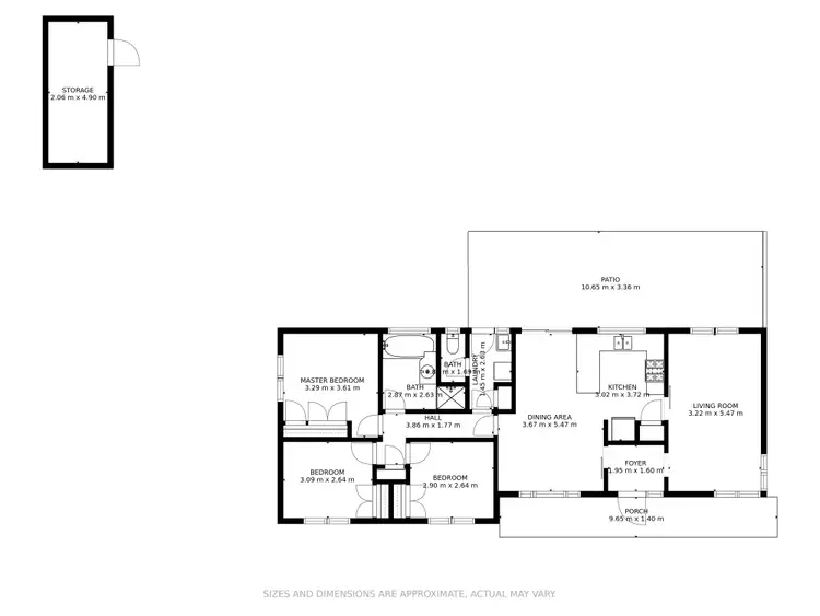 Floorplan of Homely house listing, 1 Denny Court, Thurgoona NSW 2640