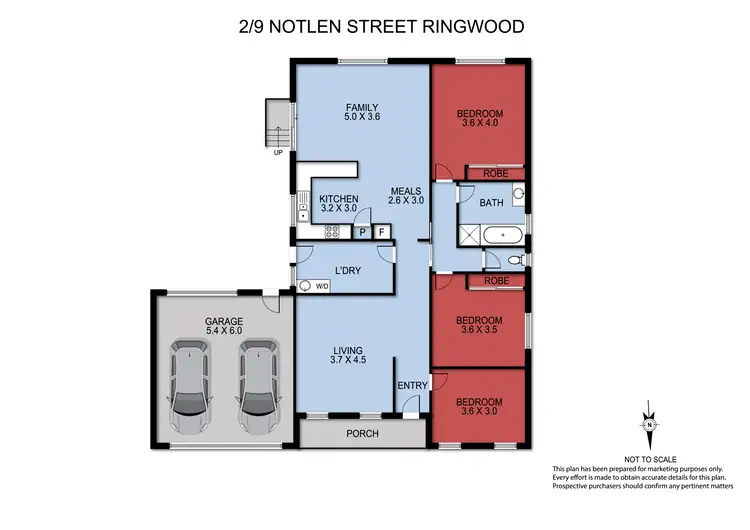 Floorplan of Homely unit listing, 2/9 Notlen Street, Ringwood VIC 3134