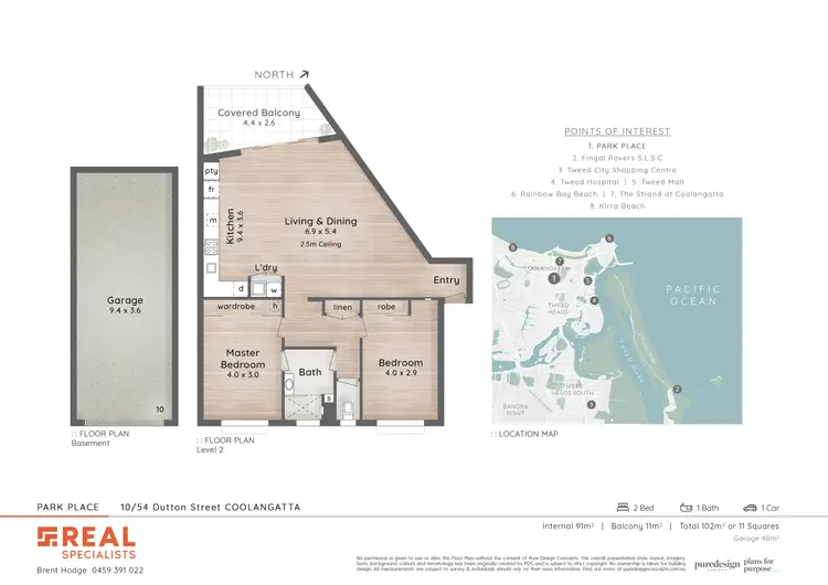Floorplan of Homely apartment listing, 10/54 Dutton Street, Coolangatta QLD 4225