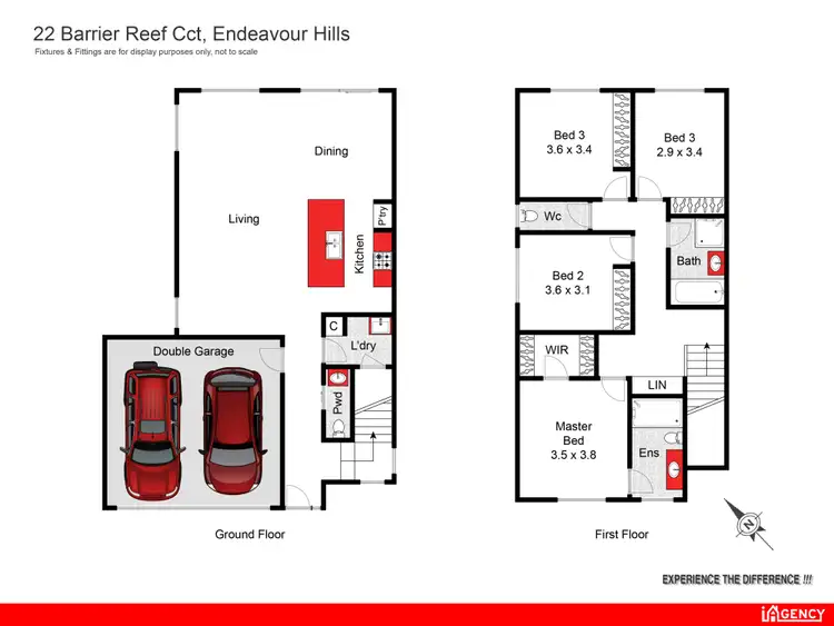 Floorplan of Homely townhouse listing, 22 Barrier Reef Circuit, Endeavour Hills VIC 3802