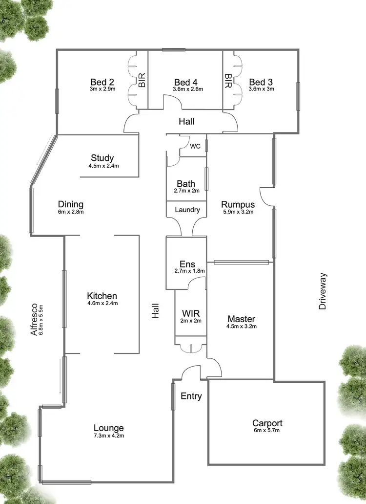 Floorplan of Homely house listing, 8 Bluff Court, Eastwood VIC 3875