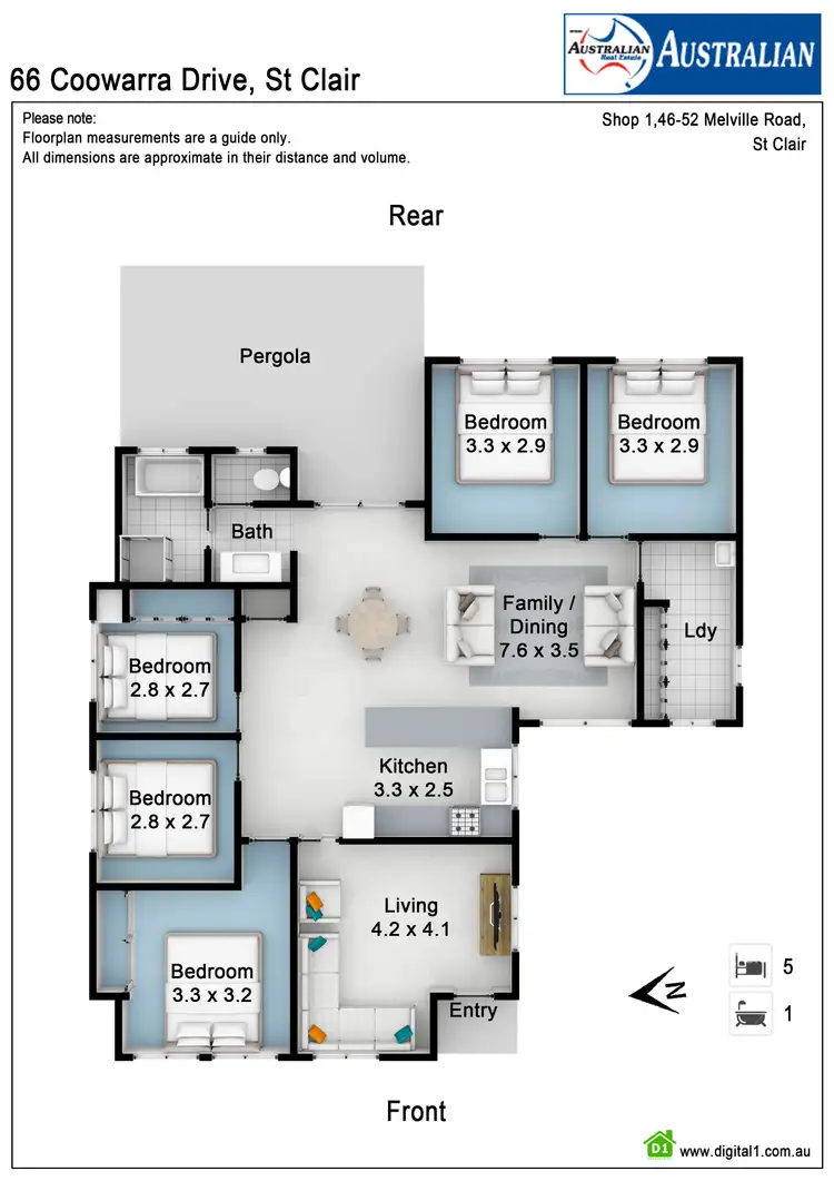 Floorplan of Homely house listing, 66 Coowarra Drive, St Clair NSW 2759