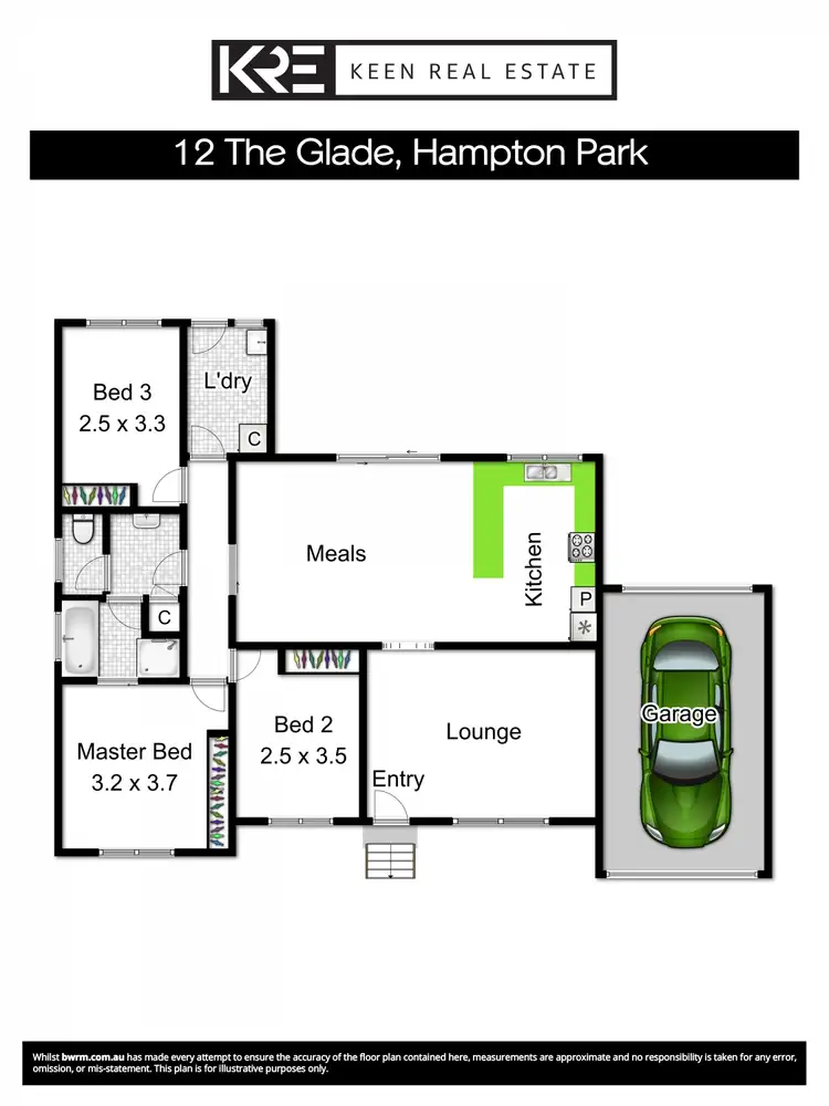 Floorplan of Homely house listing, 12 The Glade, Hampton Park VIC 3976