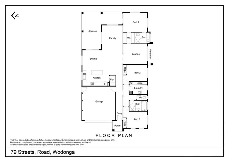 Floorplan of Homely house listing, 79 Streets Road, Wodonga VIC 3690