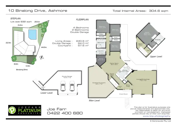 Floorplan of Homely house listing, 10 Binalong Drive, Ashmore QLD 4214