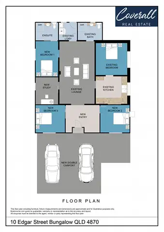 Floorplan of Homely house listing, 10 Edgar Street, Bungalow QLD 4870