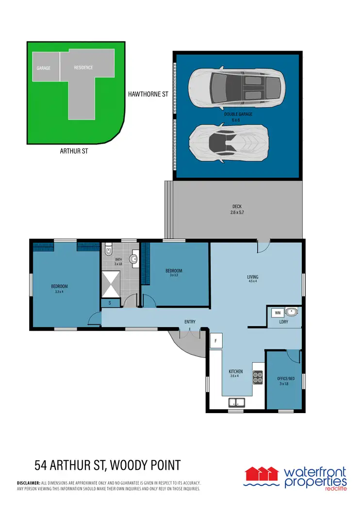 Floorplan of Homely house listing, 54 Arthur Street, Woody Point QLD 4019
