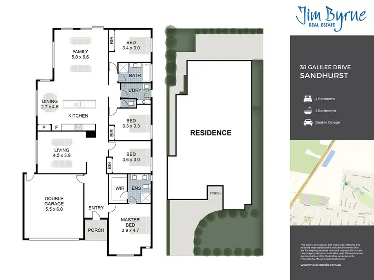 Floorplan of Homely house listing, 38 Galilee Drive, Sandhurst VIC 3977