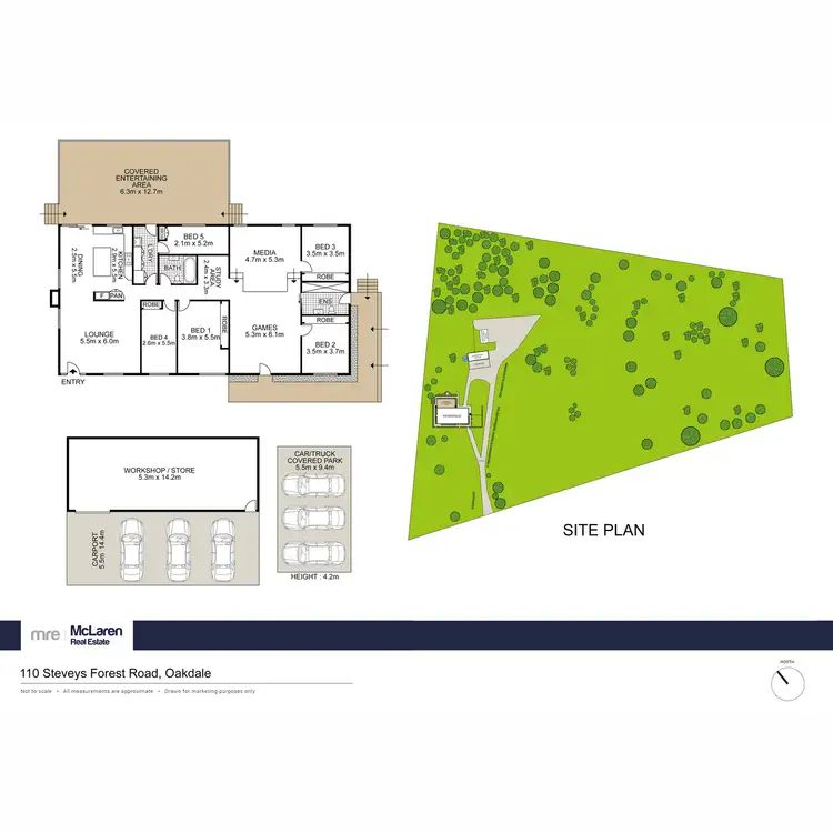 Floorplan of Homely rural property listing, 110 Steveys Forest Road, Oakdale NSW 2570