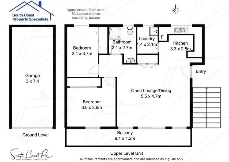 Floorplan of Homely unit listing, 16/9 South Street, Batemans Bay NSW 2536