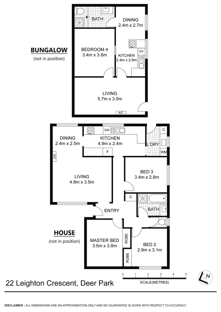 Floorplan of Homely house listing, 22 Leighton Crescent, Deer Park VIC 3023