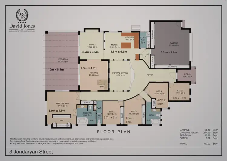 Floorplan of Homely house listing, 3 Jondaryan Street, Ormeau QLD 4208