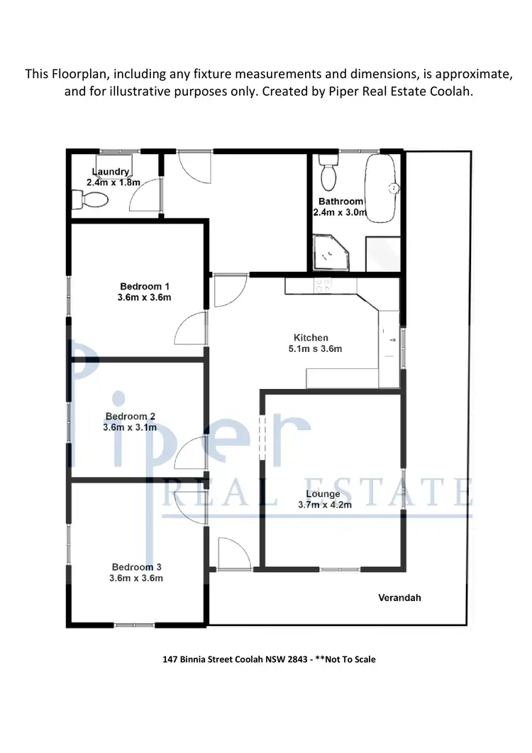 Floorplan of Homely house listing, 147 Binnia Street, Coolah NSW 2843
