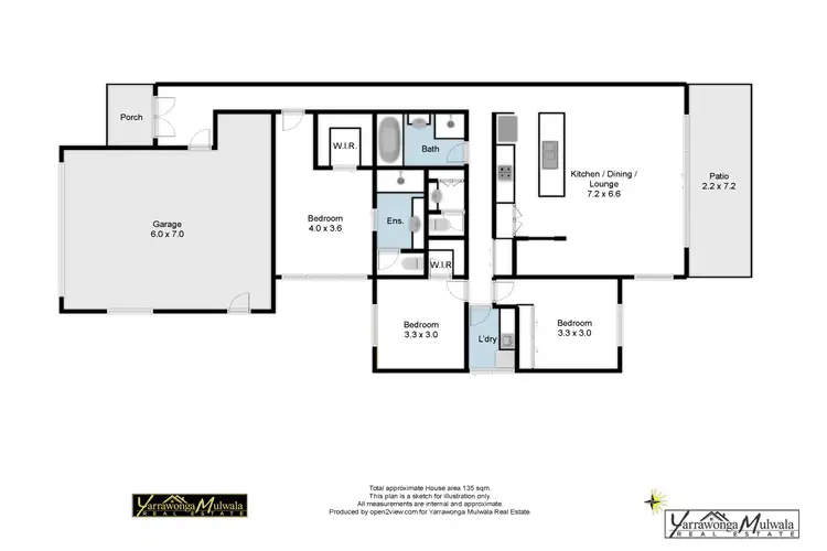 Floorplan of Homely townhouse listing, 6/6 Marine Avenue, Yarrawonga VIC 3730