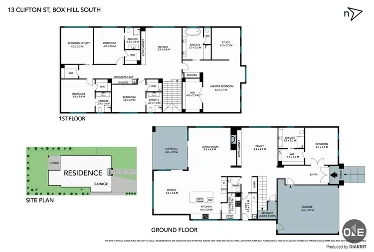 Floorplan of Homely house listing, 13 Clifton Street, Box Hill South VIC 3128