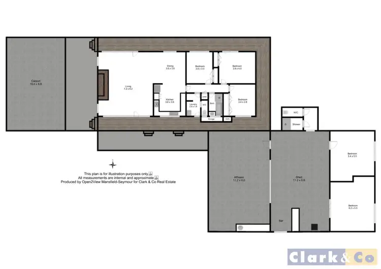Floorplan of Homely house listing, 115 Old Dry Creek Road, Bonnie Doon VIC 3720