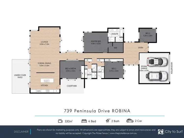 Floorplan of Homely house listing, 739 Peninsula Drive, Robina QLD 4226