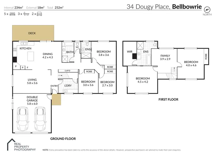 Floorplan of Homely house listing, 34 Dougy Place, Bellbowrie QLD 4070