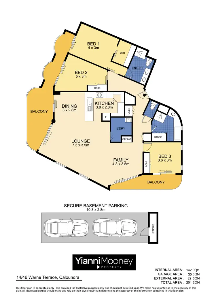 Floorplan of Homely unit listing, 14/46 Warne Terrace, Caloundra QLD 4551