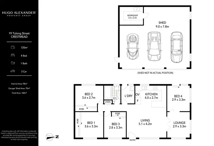 Floorplan of Homely house listing, 19 Tulong Street, Crestmead QLD 4132