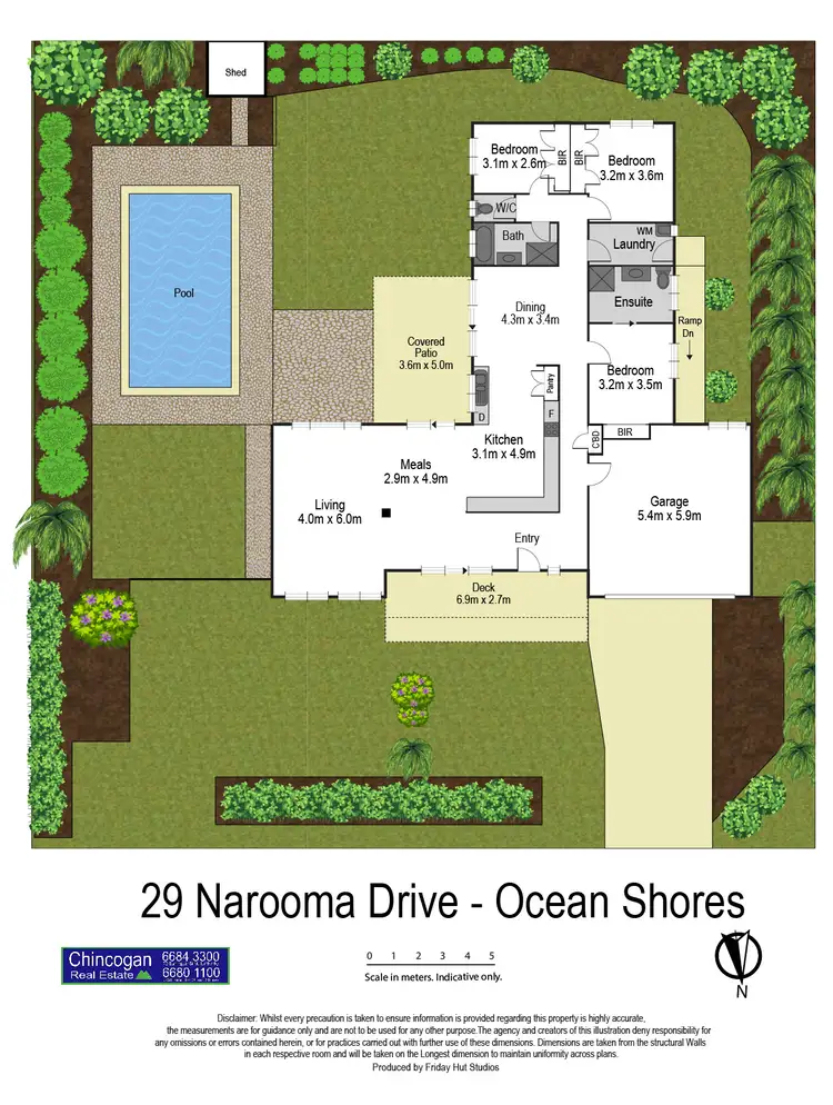 Floorplan of Homely house listing, 29 Narooma Drive, Ocean Shores NSW 2483