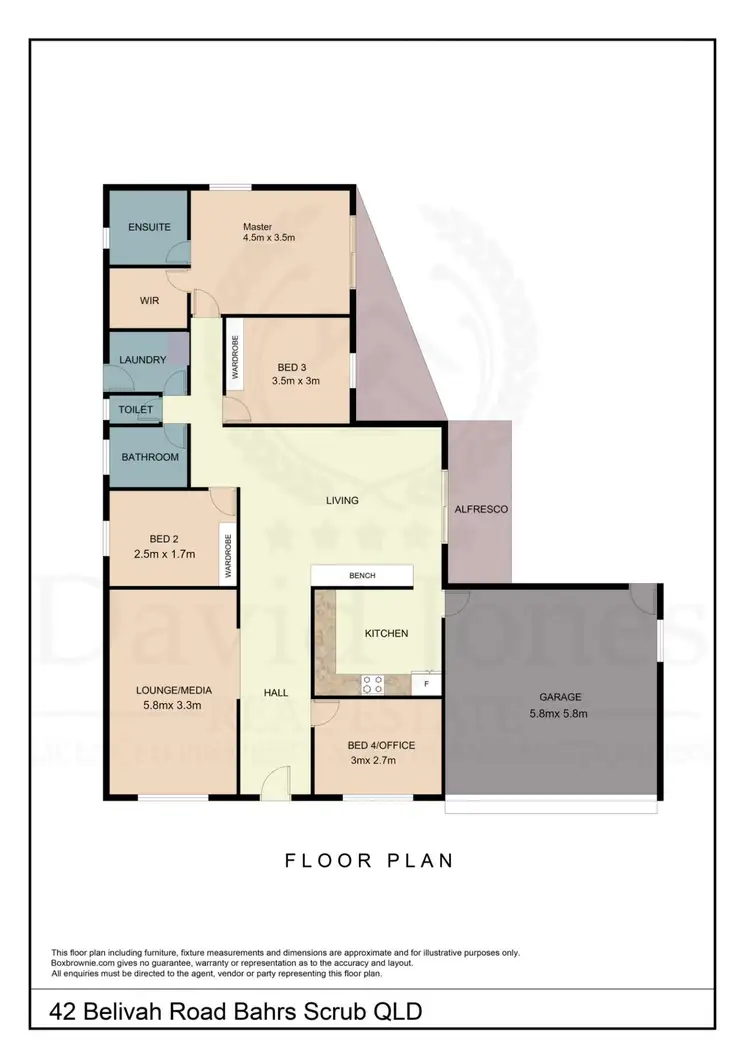 Floorplan of Homely house listing, 42 Belivah Road, Bahrs Scrub QLD 4207