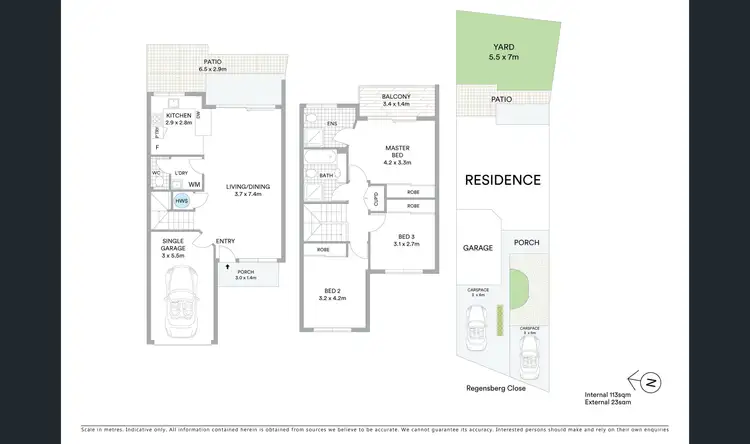 Floorplan of Homely townhouse listing, 67/21 REGENSBERG CLOSE, Varsity Lakes QLD 4227