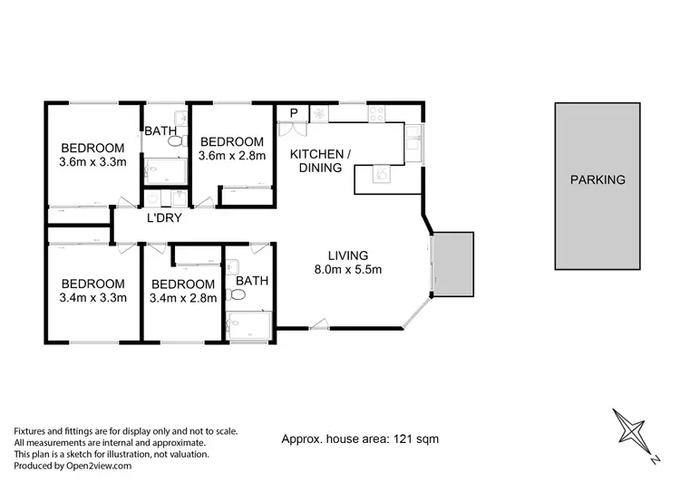 Floorplan of Homely unit listing, 2/18 Campbell Street, Kingston TAS 7050