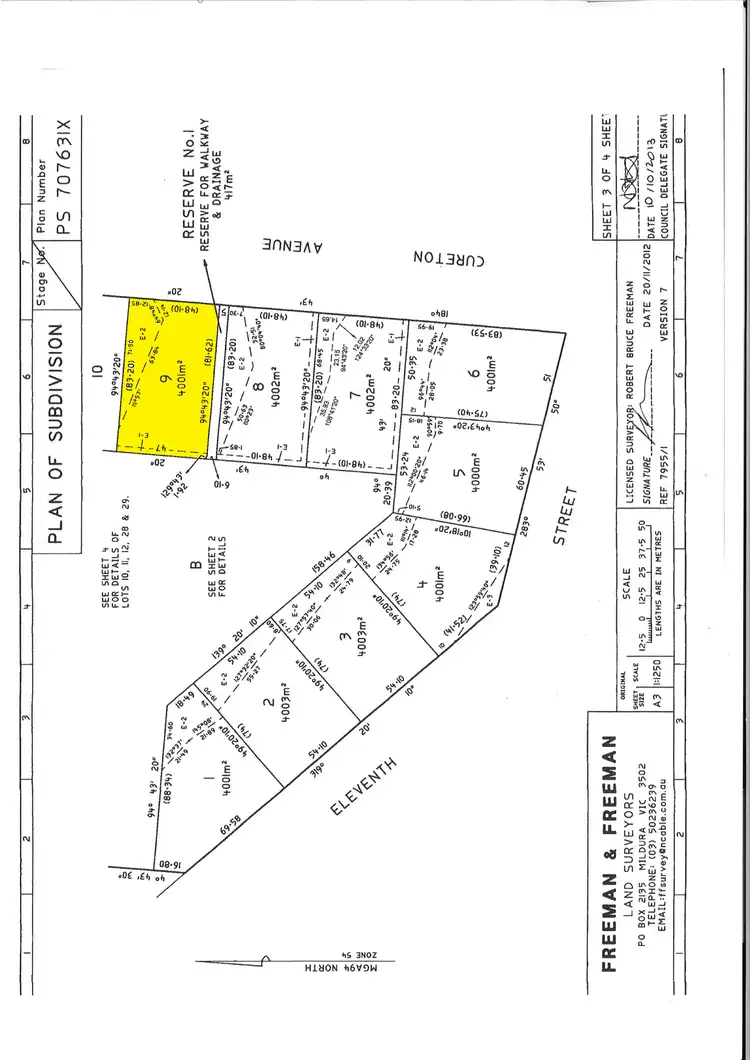 Floorplan of Homely land listing, 758 Cureton Avenue, Nichols Point VIC 3501