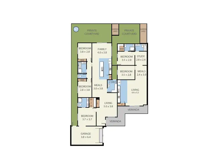 Floorplan of Homely house listing, 3A Alma Road, Hampton Park VIC 3976