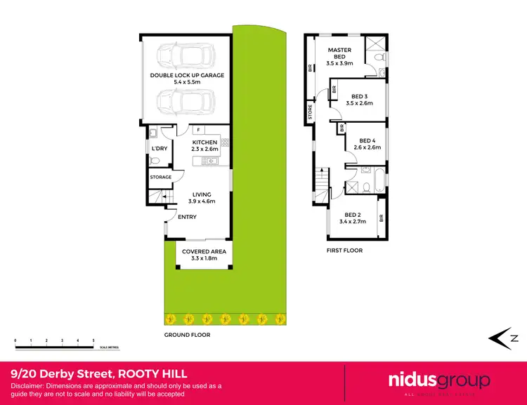 Floorplan of Homely townhouse listing, 9/20 Derby Street, Rooty Hill NSW 2766