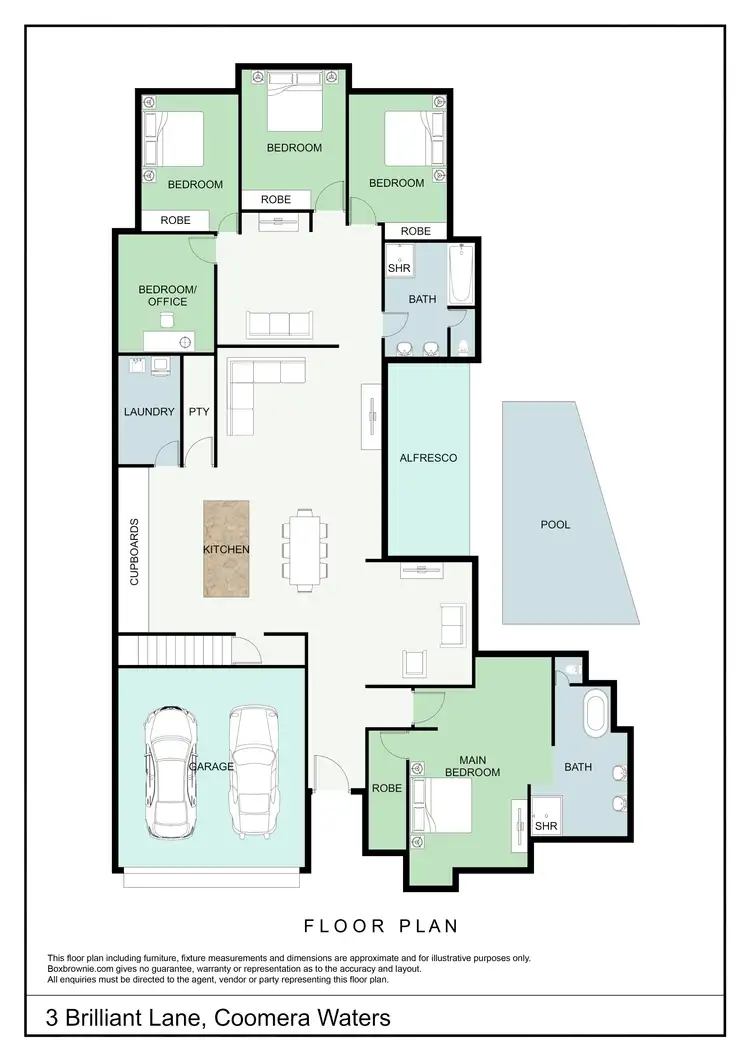 Floorplan of Homely house listing, 3 Brilliant Lane, Coomera Waters QLD 4209